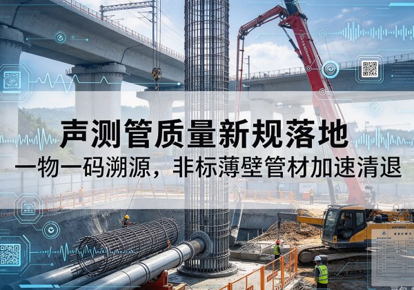 平房声测管质量新规落地，一物一码溯源，非标薄壁管材加速清退